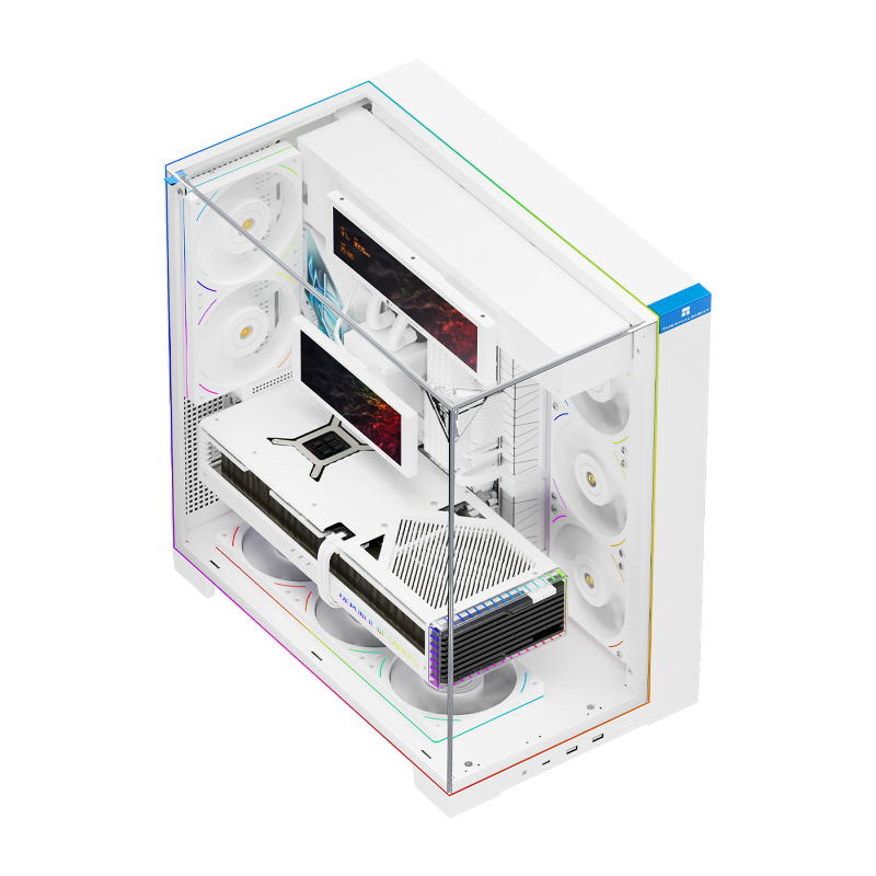 Корпус для ПК Thermalright A70 Vision FAN5-C, Midi Tower, белый, чёрный, под ATX, mATX, mITX, фото 10