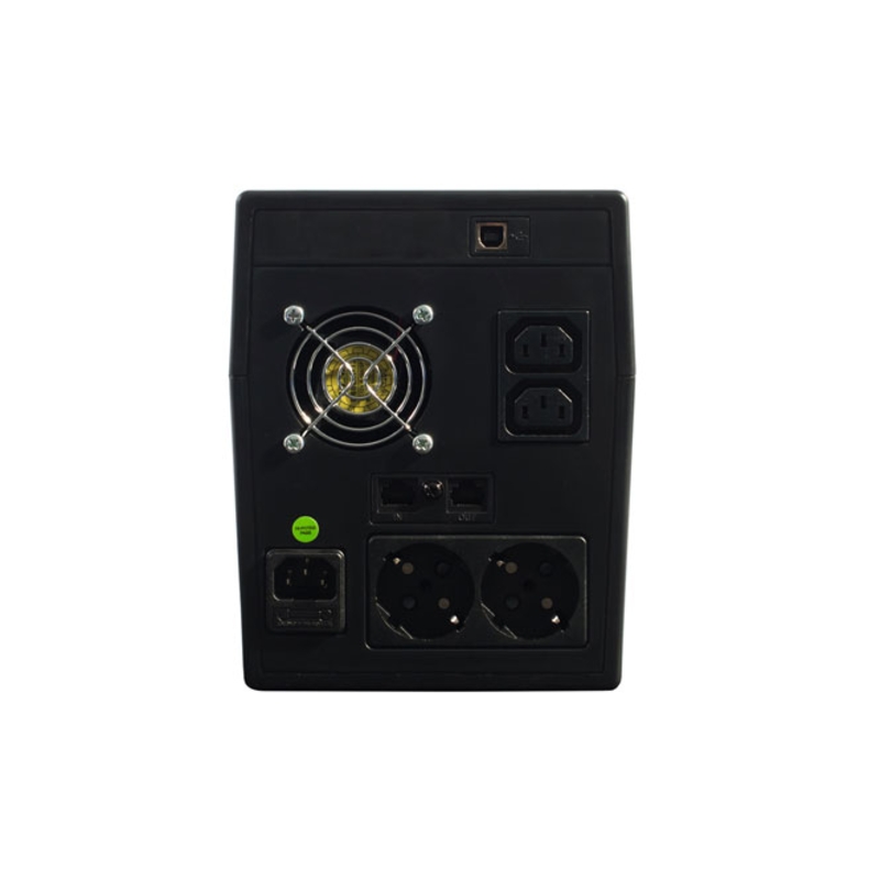 ИБП Бастион 457 SKAT-UPS 1500-IN-2x9 ИБП 220В, 900 Вт, Line-Interactive, 4 розетки, Schuko, фото 3