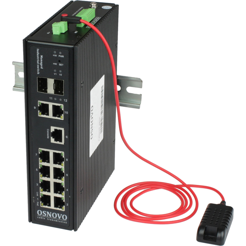 Коммутатор Osnovo SW-80822/ILR промышленный L2+, 8 портов PoE 1 Гбит/с, 2 комбо-порта, 240 Вт, фото 4