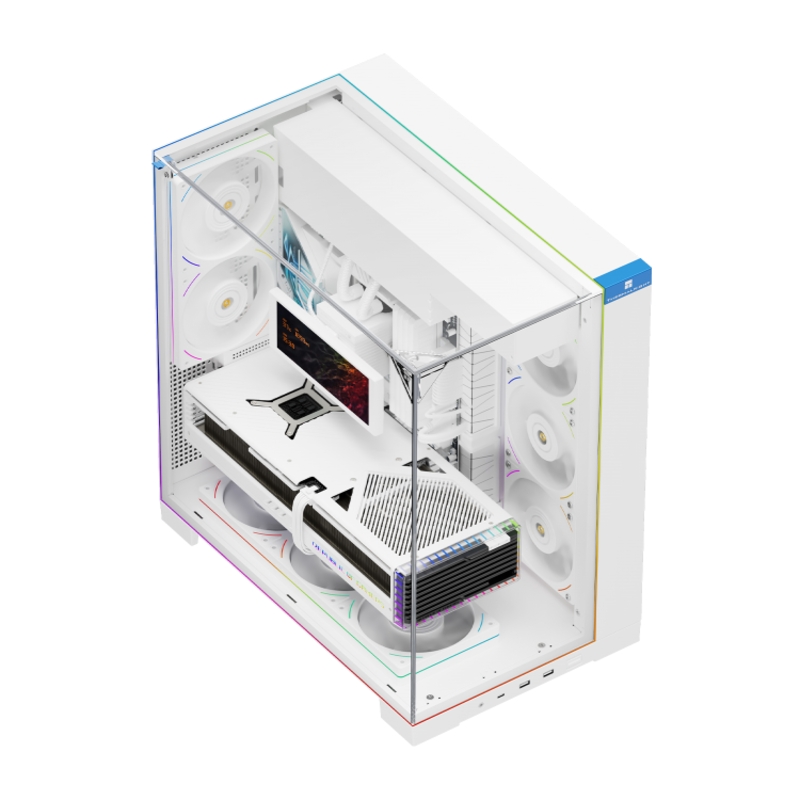 Корпус для ПК Thermalright A70 FAN5-C, Midi Tower, белый, под ATX, mATX, mITX, подсветка ARGB, фото 8