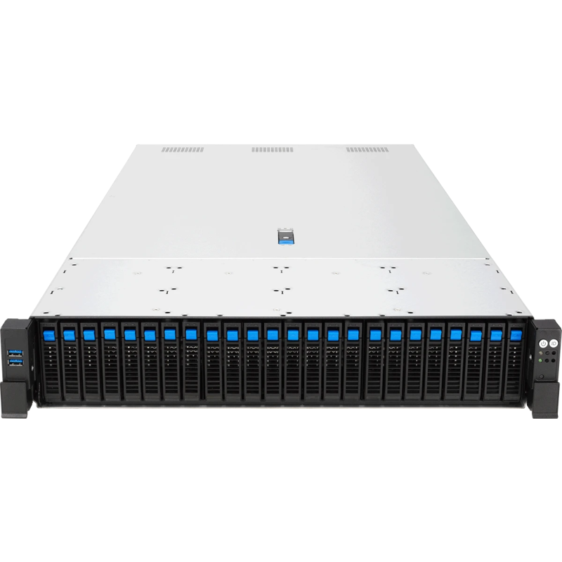 Серверная платформа ASUS RS720-E12-RS24G, 2U, 2x LGA4710, 32x DDR5, 24x 2.5 NVME (or 8NVME+16 SATA*/SAS*), 2 x M.2 Gen5 x2 (ASUS 90SF03T1-M000Y0), фото 2