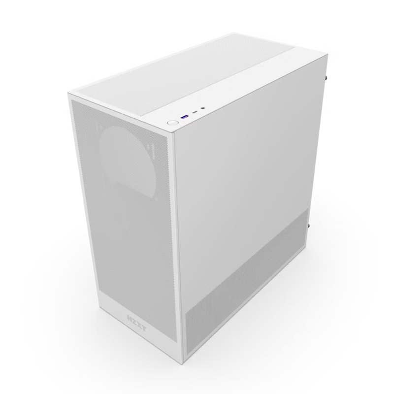 Корпус ПК без блока Case NZXT H5 Flow (2024), Midi-Tower, TG, 1x120mm, 1xUSB-A 3.2 + 1xUSB-C 3.2, E-ATX, ATX, mATX, mITX White, фото 6