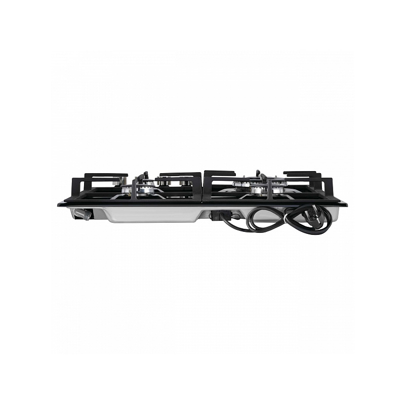 Варочная панель Korting Crystal HG 665 CTN, газовая, 60 см, 4 конфорки, WOK, матовая чёрная, фото 4