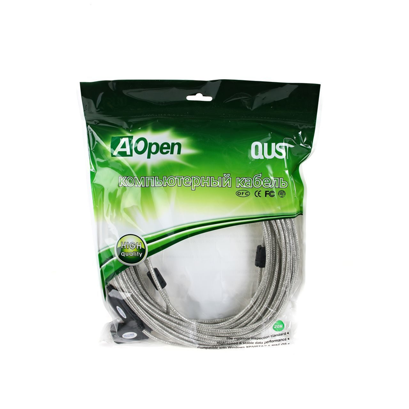 Кабель AOpen/Qust USB2.0-repeater, USB 2.0 Type-AM, USB 2.0 Type-AF, 20 м, фото 3