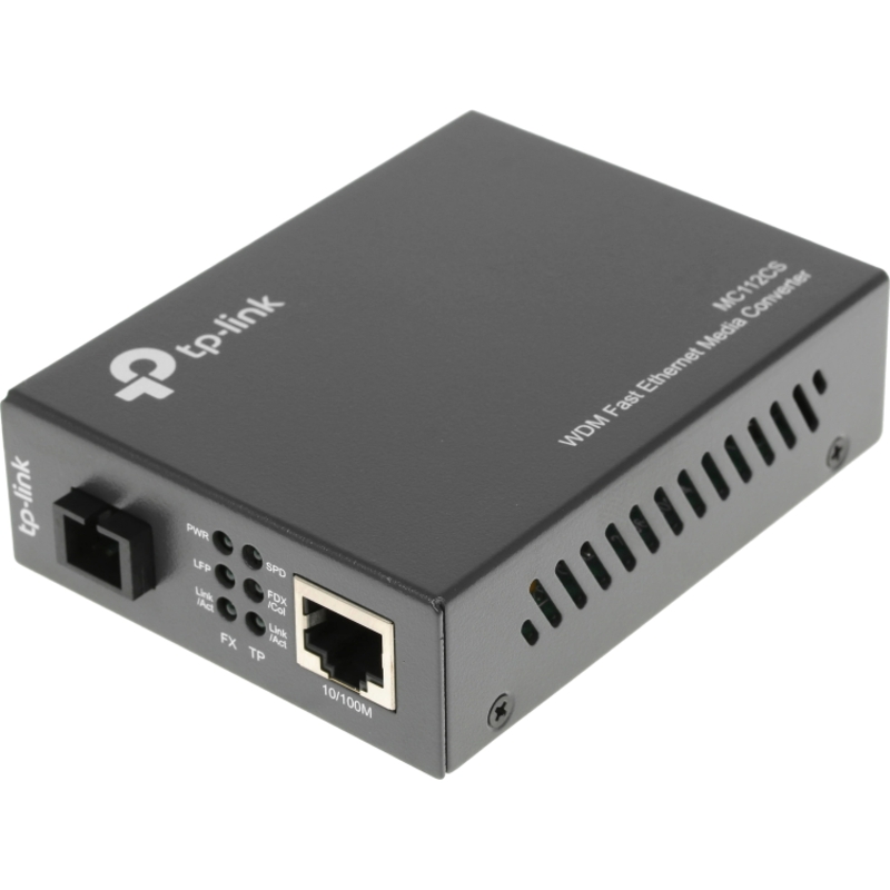 Медиаконвертер TP-Link MC112CS, 100 Мбит/с, одномодовое SC, Tx 1310 нм, до 20 км, фото 3