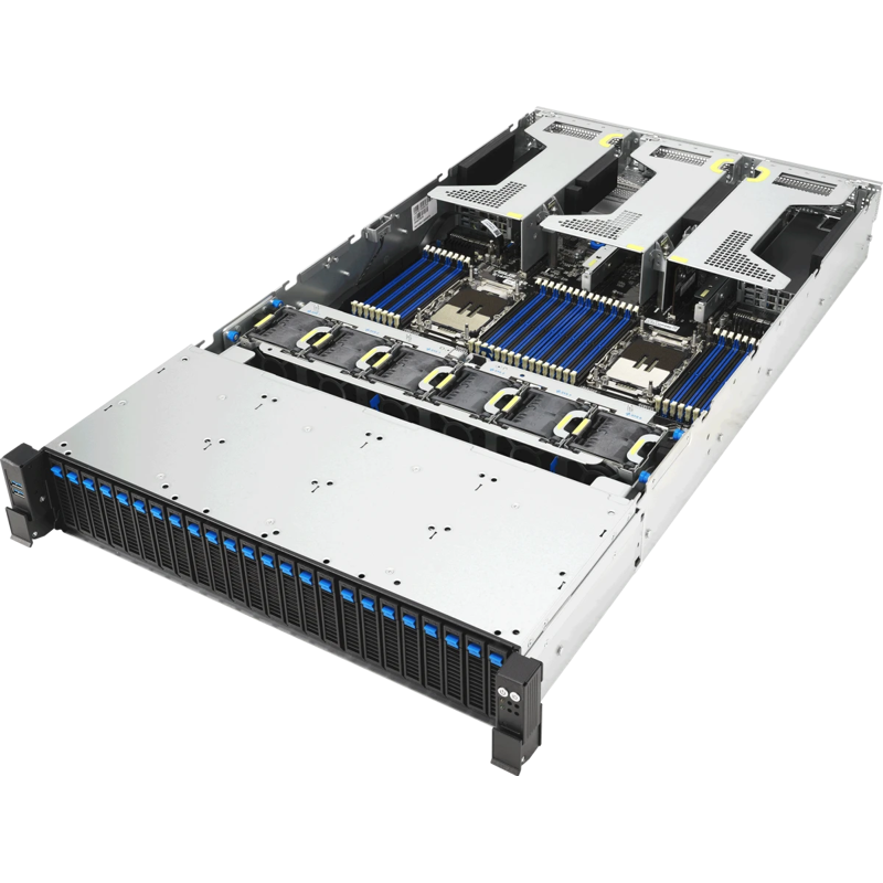 Серверная платформа ASUS RS720-E12-RS24G, 2U, 2x LGA4710, 32x DDR5, 24x 2.5 NVME (or 8NVME+16 SATA*/SAS*), 2 x M.2 Gen5 x2 (ASUS 90SF03T1-M000Y0), фото 4