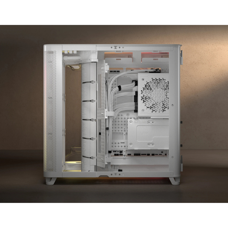 Корпус для ПК Corsair AIR 5400 RS-R ARGB, Midi Tower, белый, материал закалённое стекло, сталь, фото 3
