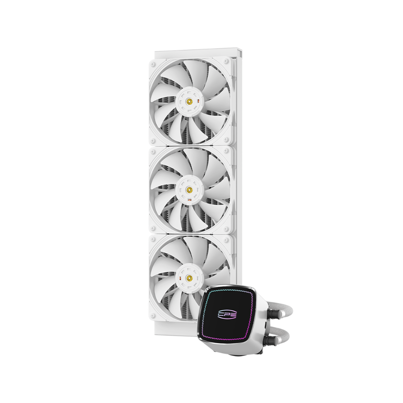 Система жидкостного охлаждения PcCooler DE360 WH, вентилятор 120 мм, шум 33.8 дБА, AM5, фото 2