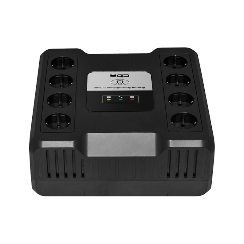 ИБП CBR 480 W 9Ah12V 8 x Shuko, 800 ВА, Line-Interactive, 8 розеток, Schuko, фото 3