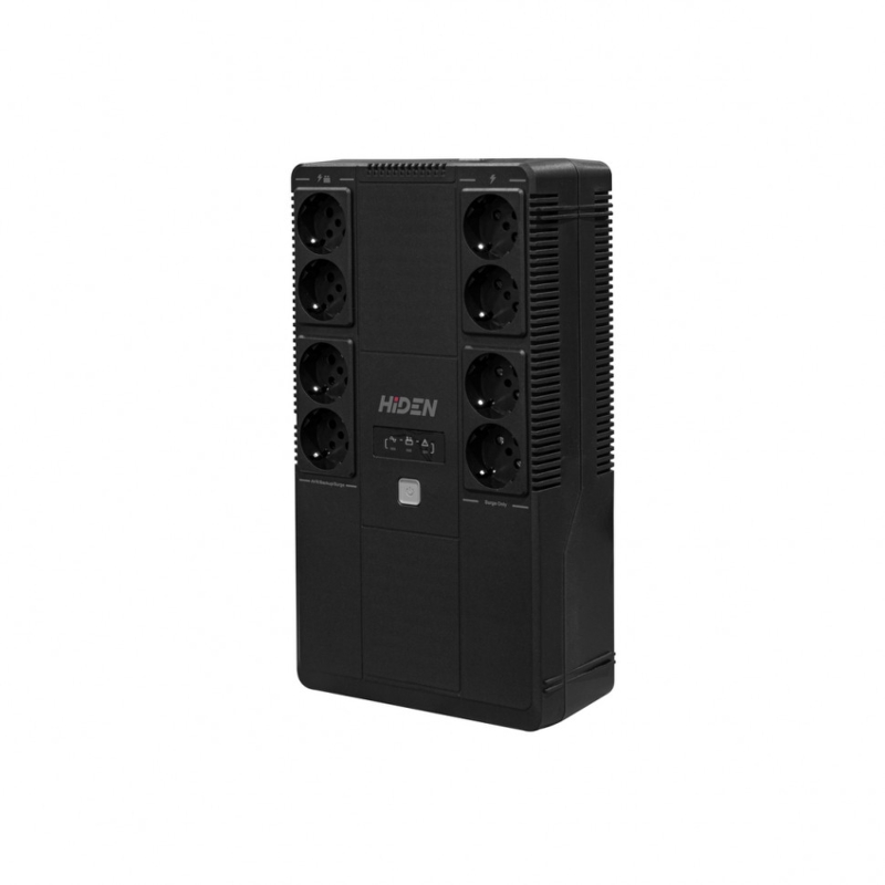 ИБП Hiden Line-Iinteractive Tower UPS Schuko LED ULS800E, 800 ВА, 480 Вт, Line-Interactive, 8 розеток, фото 2