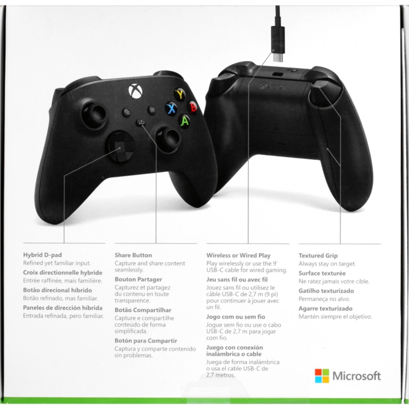 Геймпад Microsoft Xbox Controller, USB-A, Bluetooth, для Android, iOS, Xbox One, Xbox Series, чёрный, фото 8