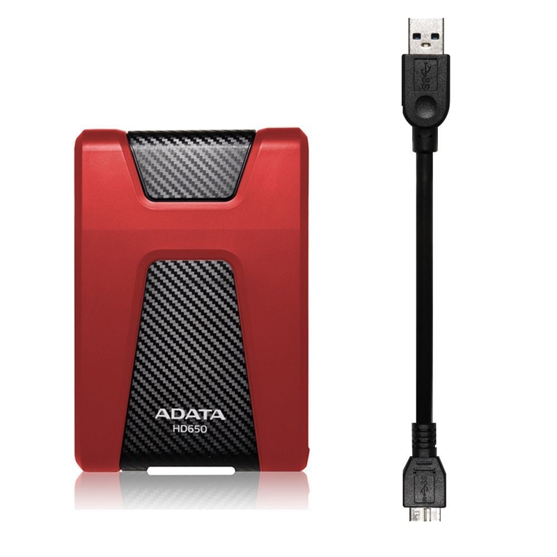 Внешний накопитель ADATA AHD650-1TU31-CRD, HDD 1 ТБ, USB 3.2 Gen 1 Type-A, фото 6