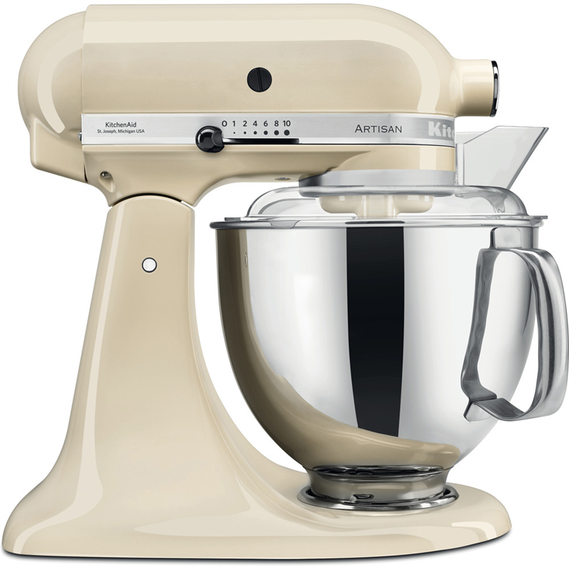 Планетарный миксер KitchenAid Artisan 5KSM175PSEAC, чаши 4,8 и 3 л, 300 Вт, кремовый, фото 2