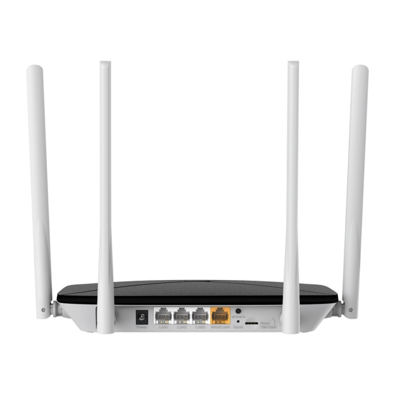 4G-роутер Mercusys MB135-4G с модемом LTE до 150 Мбит/с, Wi-Fi 5 AC1200, 3 порта LAN, фото 3