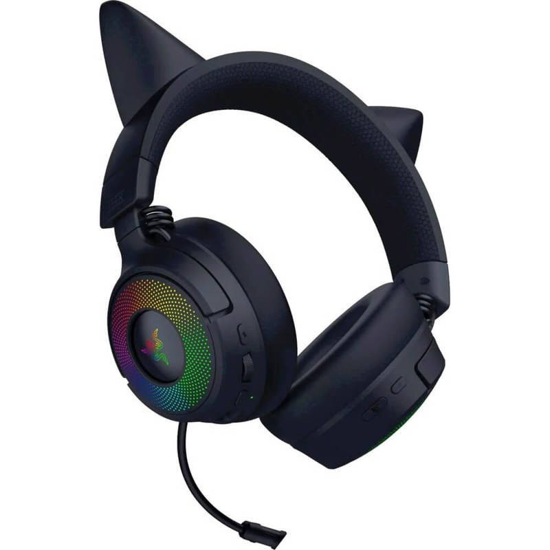 Гарнитура Razer Kraken Kitty V3 Pro, Bluetooth 5.3, полноразмерные, чёрный, микрофон выдвижной, фото 7