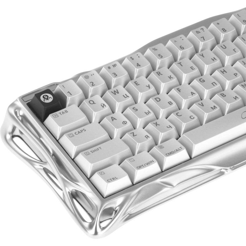 Клавиатура Gravastar Mercury V60Pro XTAL SLV RU, белый, фото 3
