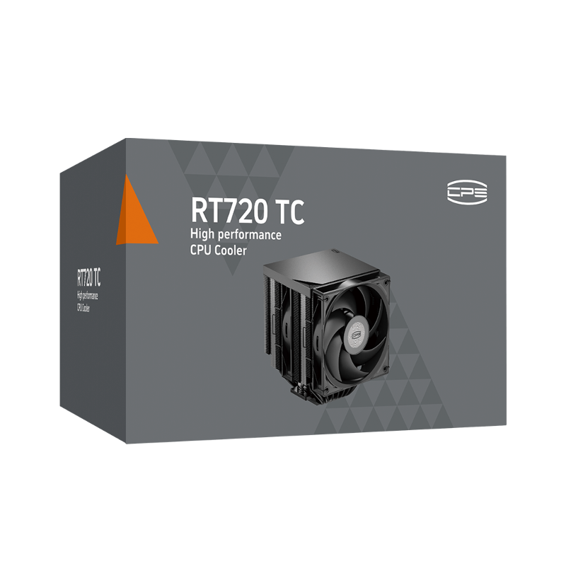 Кулер для процессора PcCooler RT720 TC BK, AM4, AM5, LGA115X, LGA1200, LGA1700, LGA1851, до 270 Вт, фото 7