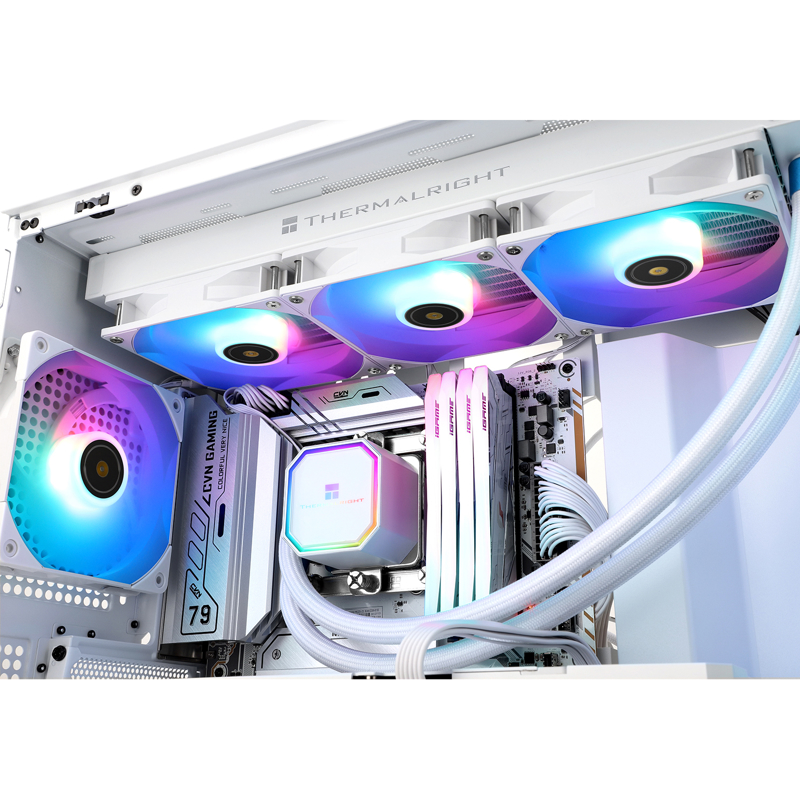Система жидкостного охлаждения Thermalright Frozen Prism 360, вентилятор 120 мм, F-PRISM-360-WH-ARGB, фото 5