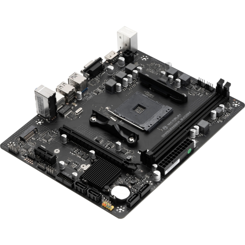 Материнская плата Maxsun MS-Challenger B450M, AM4, AMD B450, Micro-ATX, DDR4, фото 4