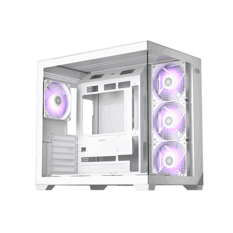 Корпус для ПК PcCooler C3T700 ARGB WH, Midi Tower, белый, под ATX, mATX, Mini-ITX, подсветка ARGB, фото 2