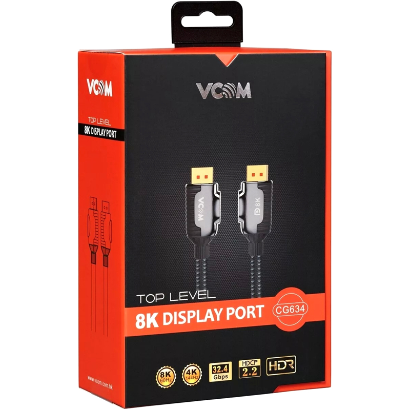 Кабель соединительный Vcom DISPLAY PORT v2.1, DisplayPort (m), 3 м, фото 8