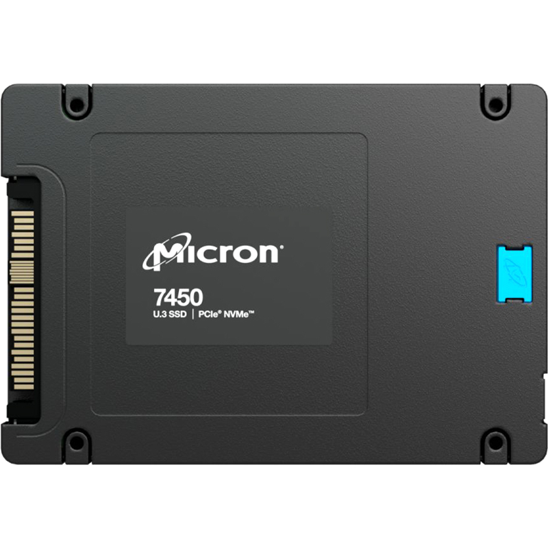 Серверный SSD Micron 7450 MAX, 12800 ГБ, U.3 NVMe PCIe 4.0 x4, 3 DWPD, фото 2