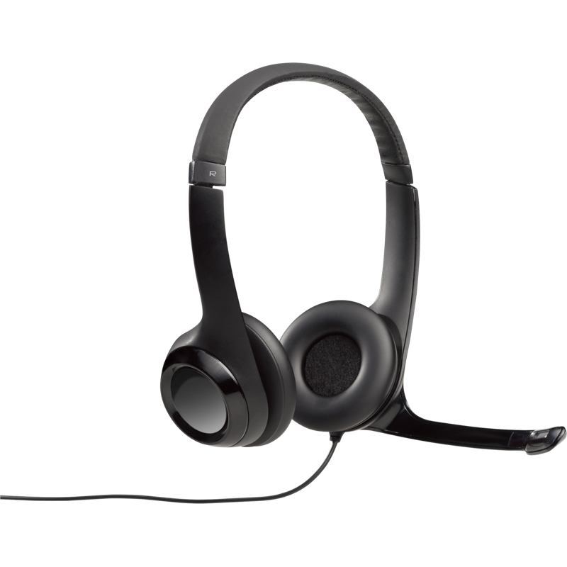 Гарнитура Logitech H390 USB, проводное подключение, USB Type-A, накладные, чёрный, 981-000406, фото 2