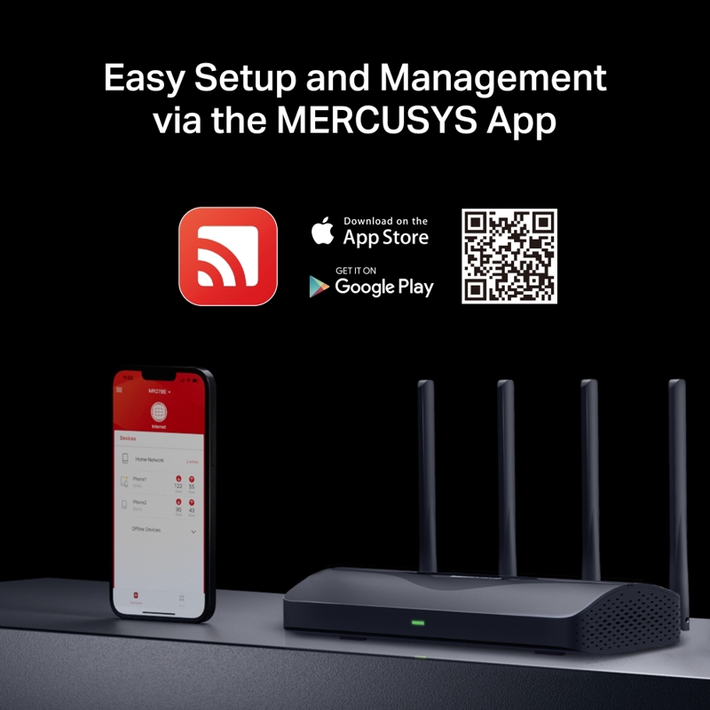 Wi-Fi роутер Mercusys BE3600 Dual-Band Wi-Fi 7 Router, 3 порта LAN, фото 7