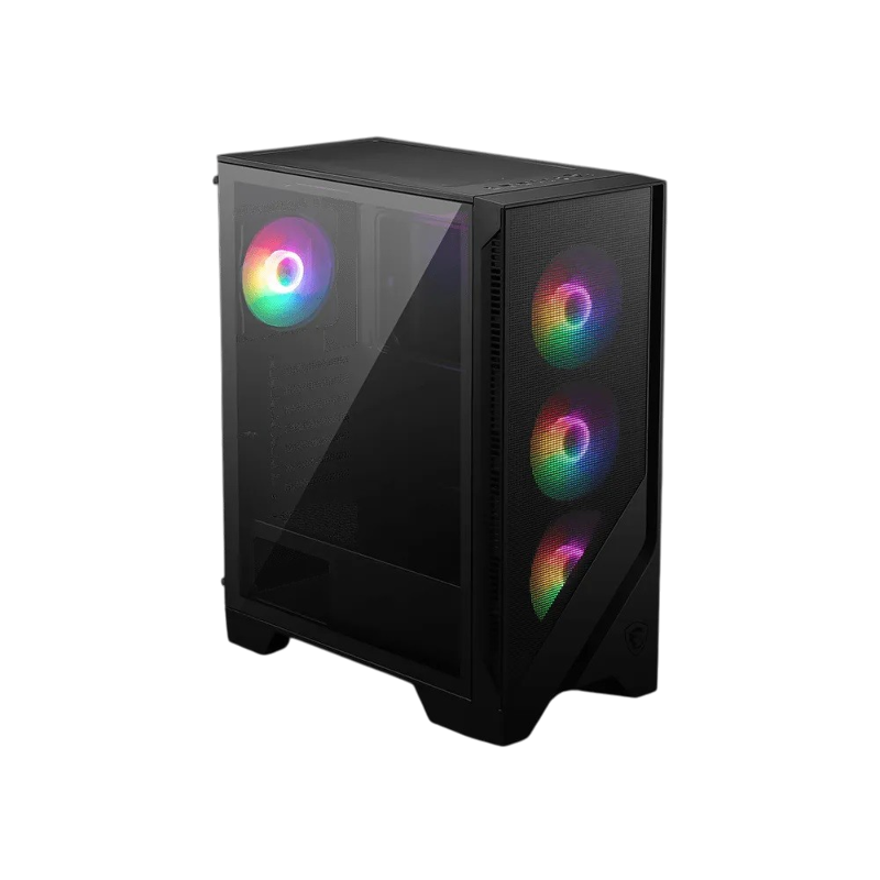 Корпус ПК без блока Case MSI MAG FORGE 120A AIRFLOW, Midi-Tower, TG, 6x120mm ARGB, 2xUSB-A 3.0, ATX, mATX, mITX Black, фото 2