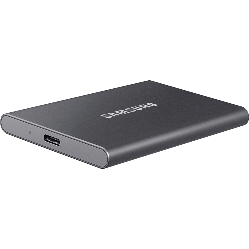Внешний накопитель Samsung T7, SSD 2 ТБ, USB 3.2 Gen 2 Type-C, чтение 1050 МБ/с, запись 1000 МБ/с, серый, фото 6