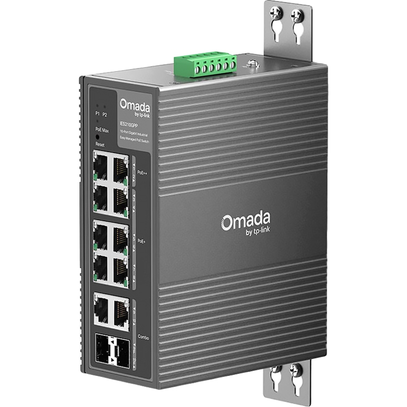 Коммутатор TP-Link Omada IES210GPP промышленный, 10 портов 1 Гбит/с, 6 PoE+ и 2 PoE++, 240 Вт, фото 7