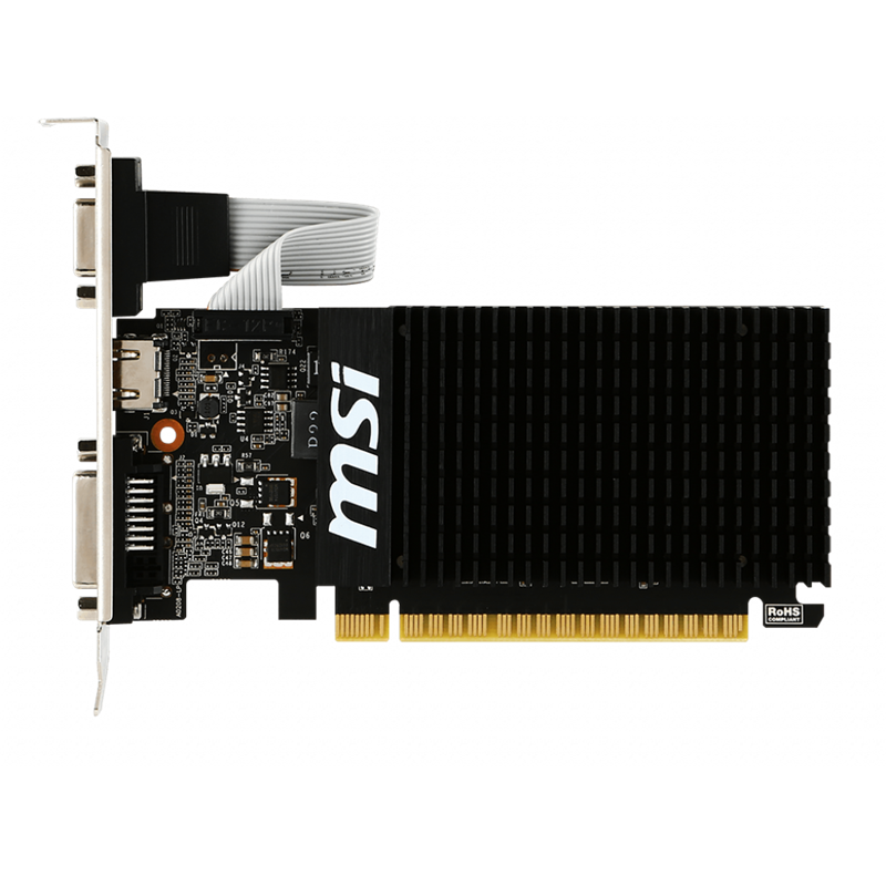 Видеокарта MSI NVIDIA GeForce GT 710, 2 ГБ видеопамяти, DDR3, PCI Express 2.0, фото 2