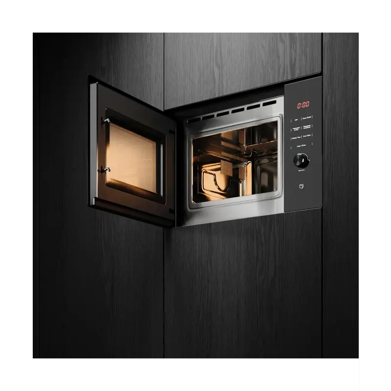 Встраиваемая микроволновая печь Kuppersberg HMW 650 BL, 25 л, 900 Вт, гриль, 8 программ, чёрная, фото 4
