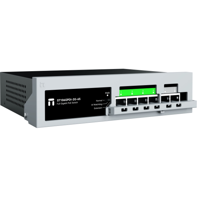Коммутатор Netis ST106GPDI-2G-65 неуправляемый, 4 порта PoE+ 1 Гбит/с, 2 аплинка 1 Гбит/с, 55 Вт, фото 3