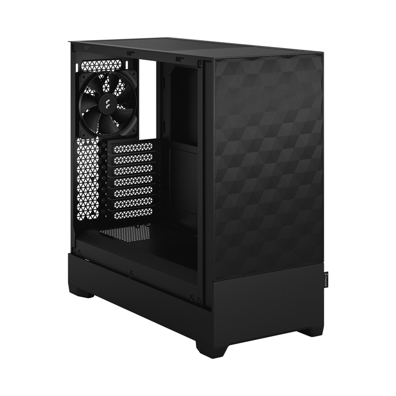 Корпус ПК без блока Case Fractal Design Pop Air Solid, Midi-Tower, 3x120mm, 2xUSB-A 3.2 ATX, mATX, mITX Black, фото 3