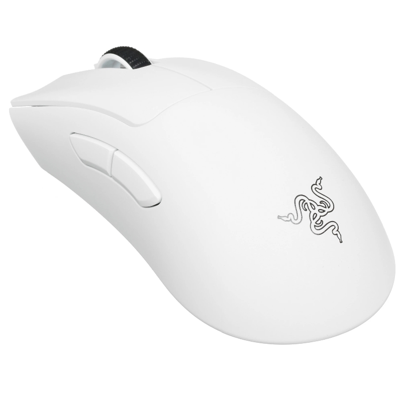 Мышь Razer DeathAdder V3 Pro, USB-A, радиоканал, 30000 dpi, белый, подсветка, фото 2