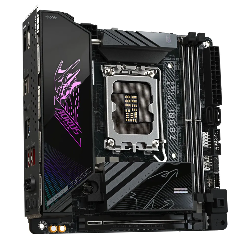 Материнская плата Gigabyte Z890I AORUS ULTRA, LGA1851, Intel Z890, Mini-ITX, DDR5, фото 4