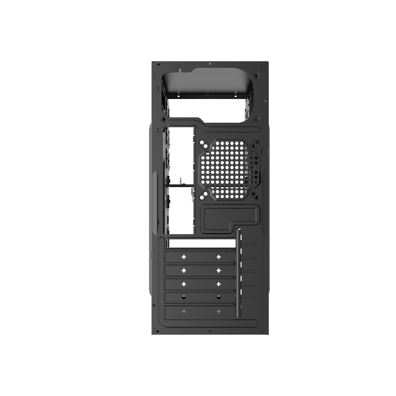 Корпус без блока Case Forza ATX, 1xUSB2.0+1xUSB3.0, Black, w/o FAN, w/o PSU, фото 5