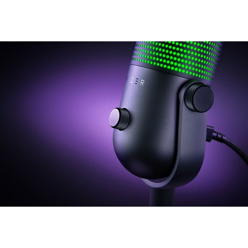 Микрофон Razer Seiren V3 Chroma, проводное подключение, USB Type-A, настольный, Black, фото 7