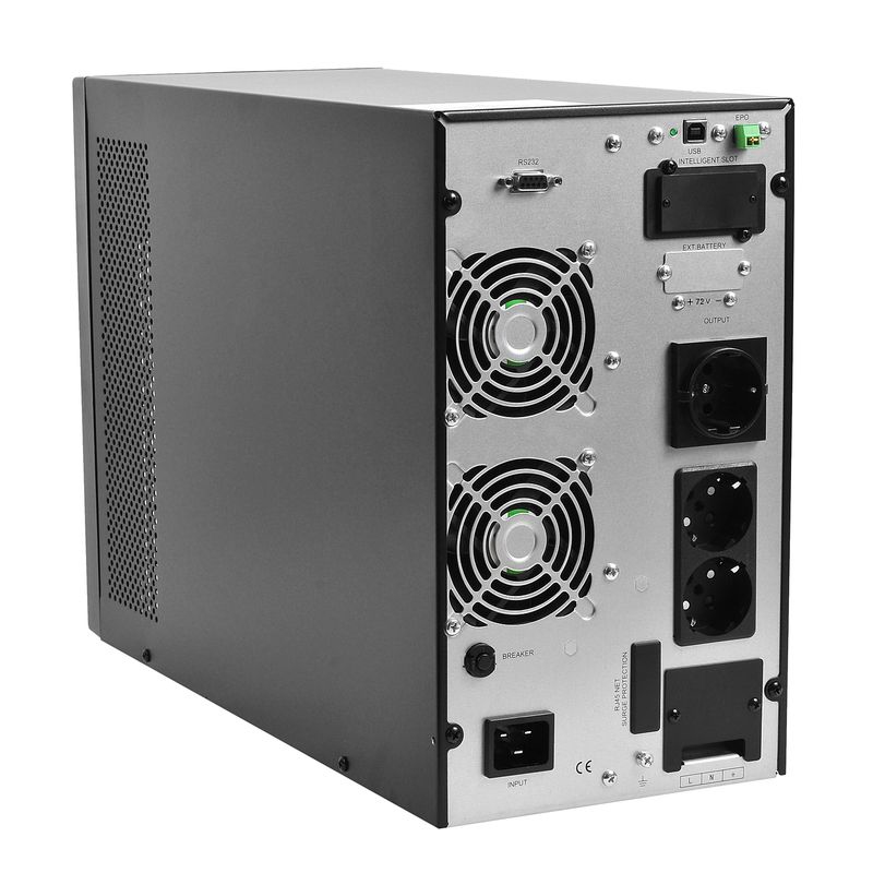 ИБП Powerman Online 3000 plus, 2700 Вт, 3 розетки, Schuko, батарея 4 мин, фото 4