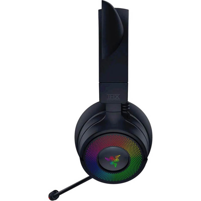Гарнитура Razer Kraken Kitty V3 Pro, Bluetooth 5.3, полноразмерные, чёрный, микрофон выдвижной, фото 6