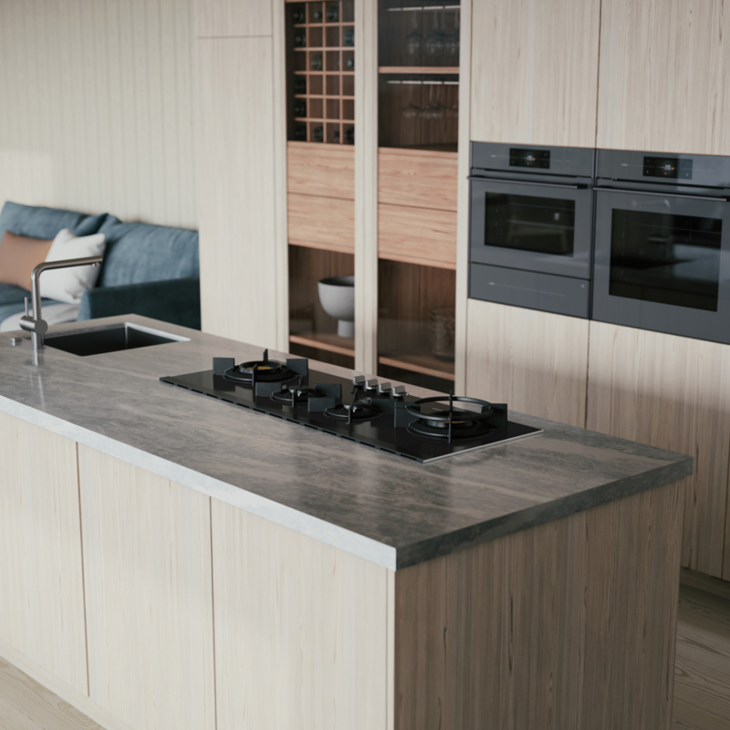 Варочная панель ASKO HG8144BGB1, газовая, 111 см, 4 конфорки, WOK Fusion Volcano, газ-контроль, чёрная, фото 7