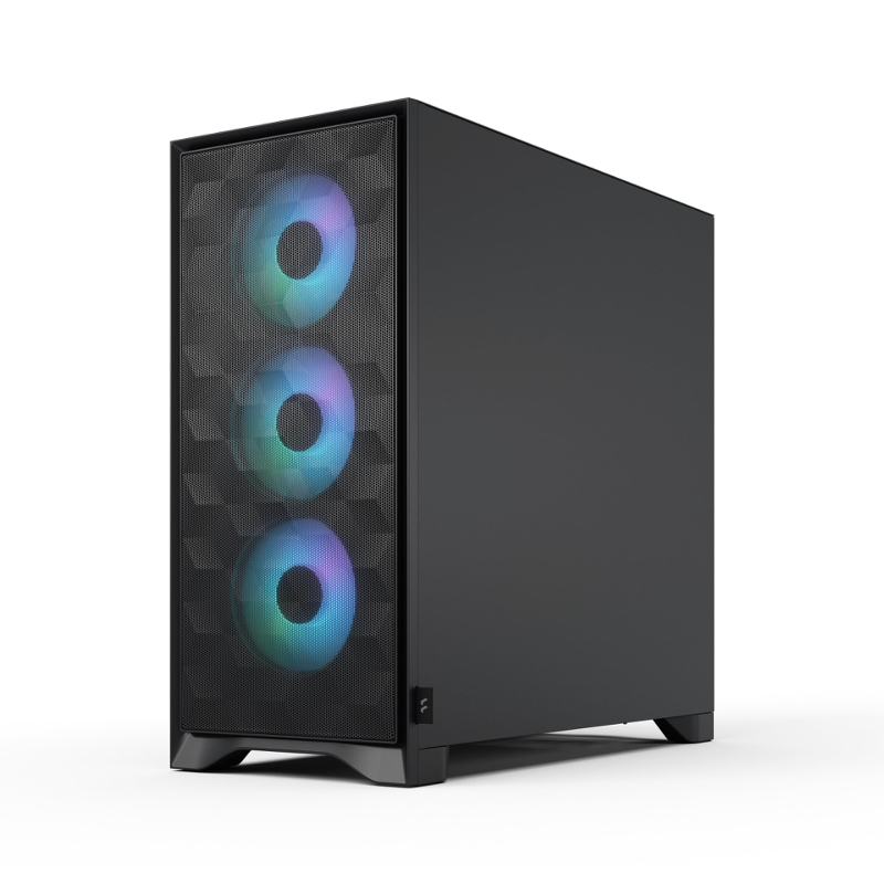 Корпус ПК без блока Case Fractal Design Pop 2 Air TG RGB, Midi-Tower, 3x120mm, 1xUSB-C + 1xUSB-A 3.2 ATX, mATX, mITX Black, фото 12