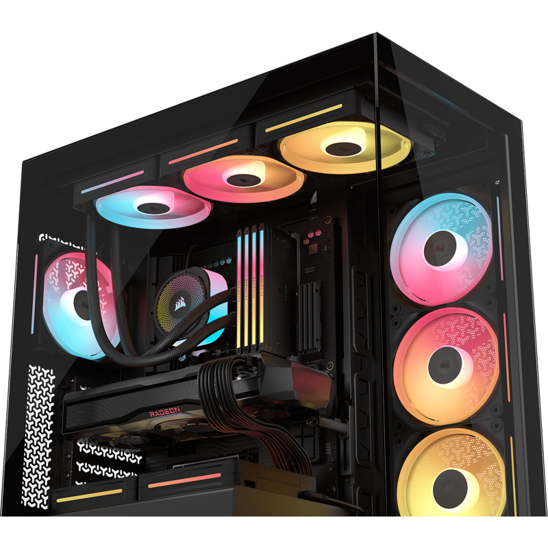 Корпус для ПК Corsair 3500X LX-R RGB iCUE LINK, Midi Tower, чёрный, под ATX, E-ATX, mATX, Mini-ITX, фото 4