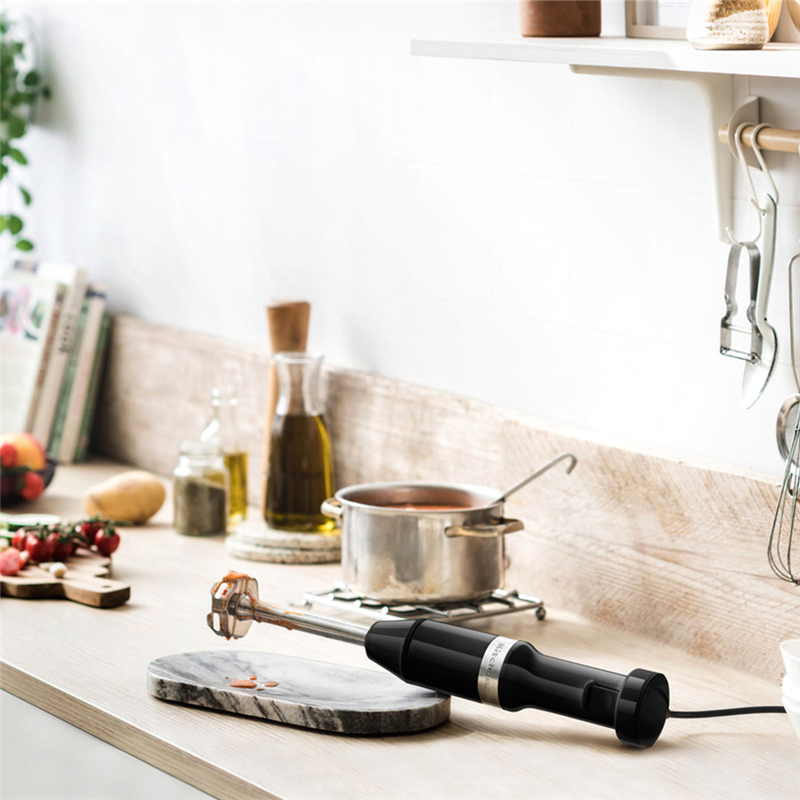Погружной блендер KitchenAid 5KHBV83EOB, 180 Вт, венчик и измельчитель, стакан 1 л, чёрный, фото 7