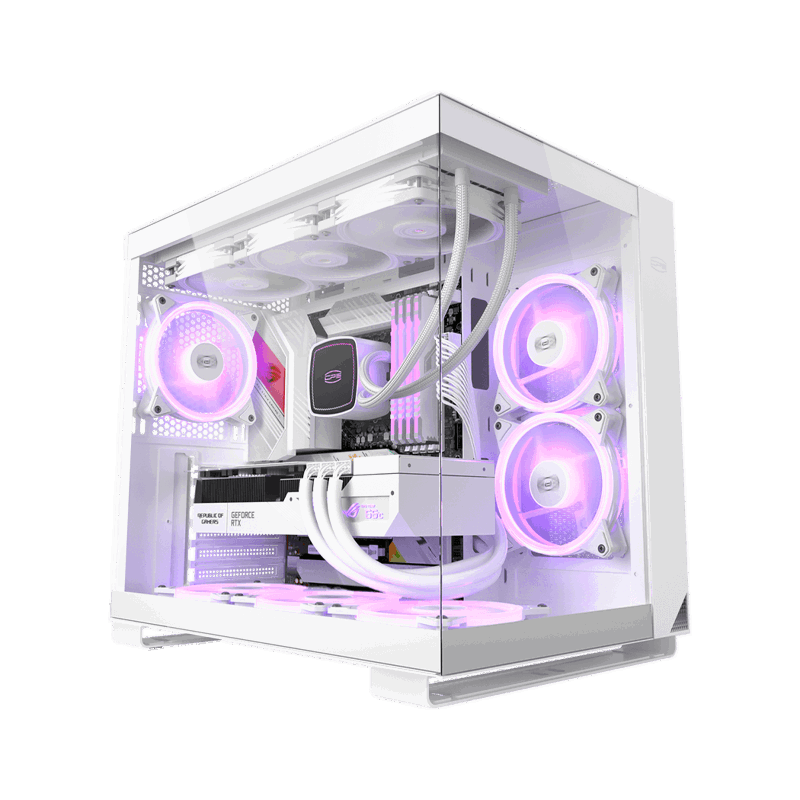Корпус для ПК PcCooler C3T500 ARGB WH, Midi Tower, белый, под ATX, mATX, Mini-ITX, материал сталь, стекло, фото 7