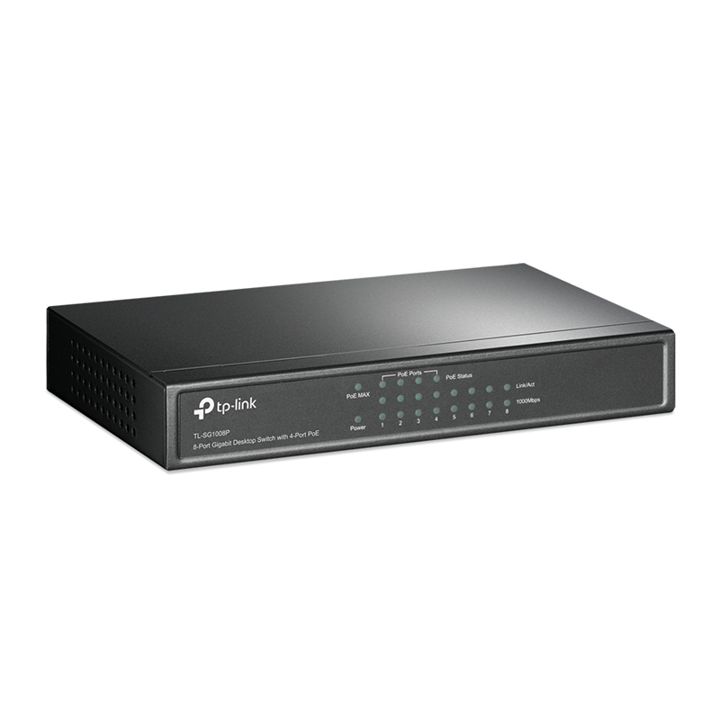 Коммутатор TP-Link TL-SG1008P неуправляемый, 8 портов 1 Гбит/с, 4 порта PoE, 55 Вт, фото 2