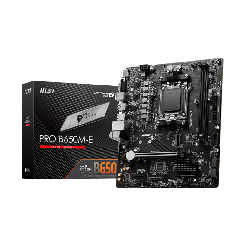 Материнская плата MSI PRO B650M-E, AM5, AMD B650, mATX, DIMM, фото 5
