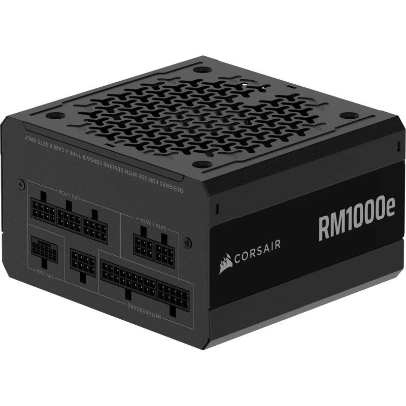 Блок питания Corsair RM1000e, 1000 Вт, 80 PLUS Gold, ATX, активный PFC, вентилятор 120x120 мм, фото 2