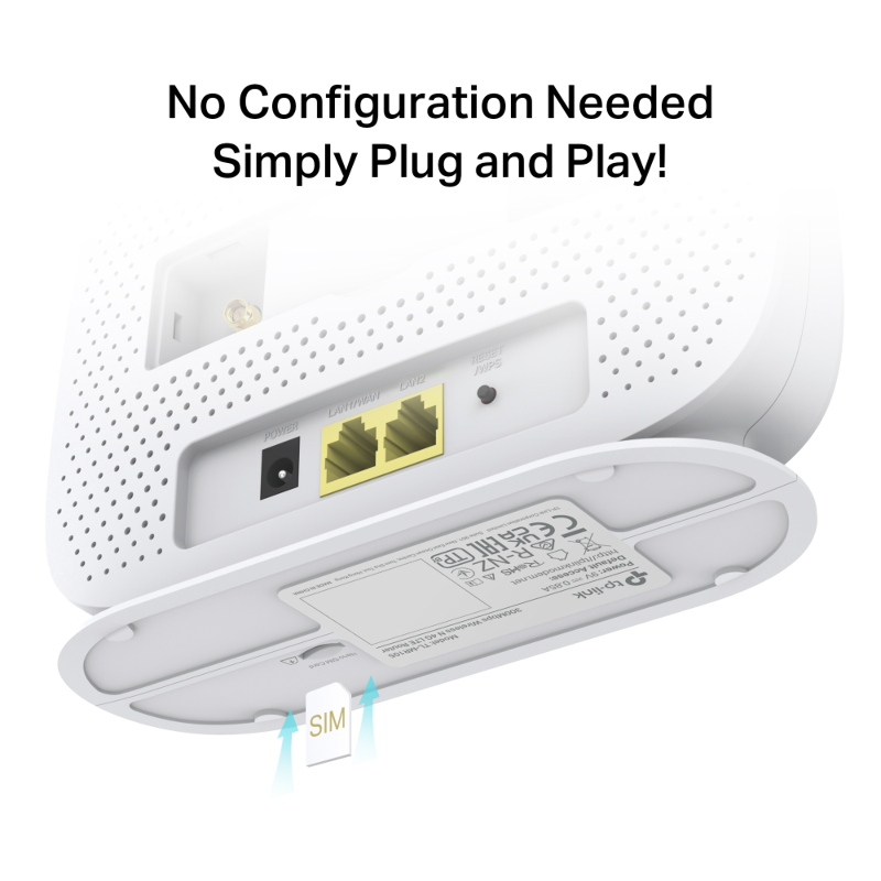 4G-роутер TP-Link TL-MR105 со встроенным модемом LTE, Wi-Fi 4 до 300 Мбит/с, порт WAN, фото 4